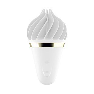 Мороженка-спінатор Satisfyer Lay-On - Sweet Treat White/Gold, 10 режимів роботи, водонепроникний SO3553 фото