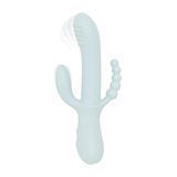 Вібратор-кролик Good Vibes Only - SAGE Triple Stimulation Vibe Soft Silicone - Blue SX3074 фото