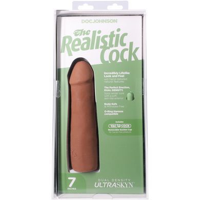 Фалоімітатор Doc Johnson The Realistic Cock ULTRASKYN - 7 Inch Caramel SX4480 фото