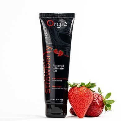 Лубрикант на водній основі Orgie Lube Tube Strawberry, 100 мл, зі смаком та ароматом полуниці SX1525 фото