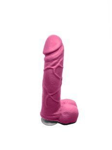 Мило у формі пеніса Чистий Кайф Pink size M, крафтове мило-член, натуральне SO2633 фото