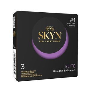 Безлатексні преміум-презервативи SKYN Elite 3 шт, ультратонкі SX2381 фото