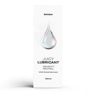 Лубрикант на водній основі Satisfyer Juicy Lubricant Naughty Neutral water based 300 мл SX2713 фото