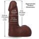 Фалоімітатор Doc Johnson The Realistic Cock ULTRASKYN - 5 Inch with Balls Chocolate SX4483 фото 5