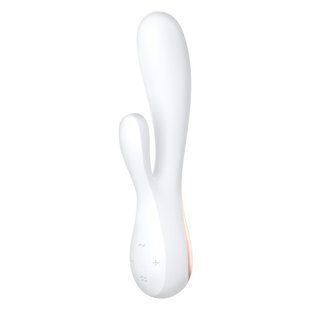 Смарт вібратор-кролик Satisfyer Mono Flex White, 2 мотори, керування через інтернет SO3901 фото