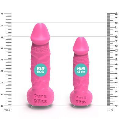 Мило у формі пеніса Pure Bliss MINI Pink, крафтове мило-член, натуральне SO6354 фото