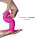 Дилдо з присоскою Adrien Lastic Hitsens 4 Pink, відмінно для страпона, діаметр 3,7см, довжина 17,8см AD24041 фото 1